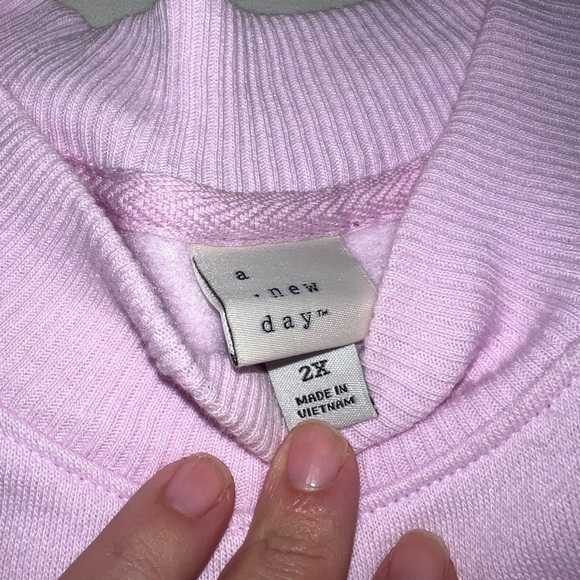 A New Day plus size lavender purple sweatshirt - Picture 3 of 4